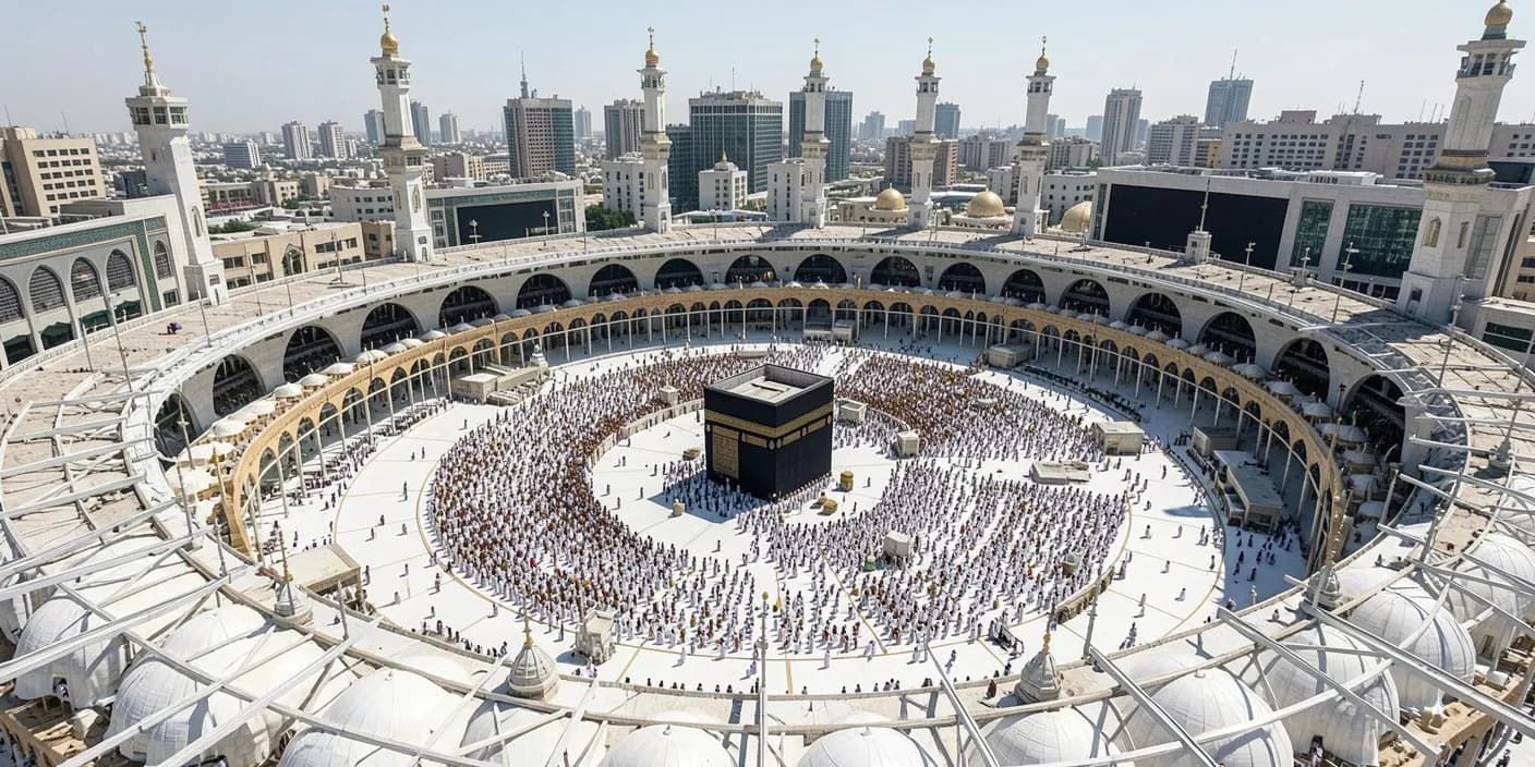 Pilgrims travelling with Hoggaan Travels